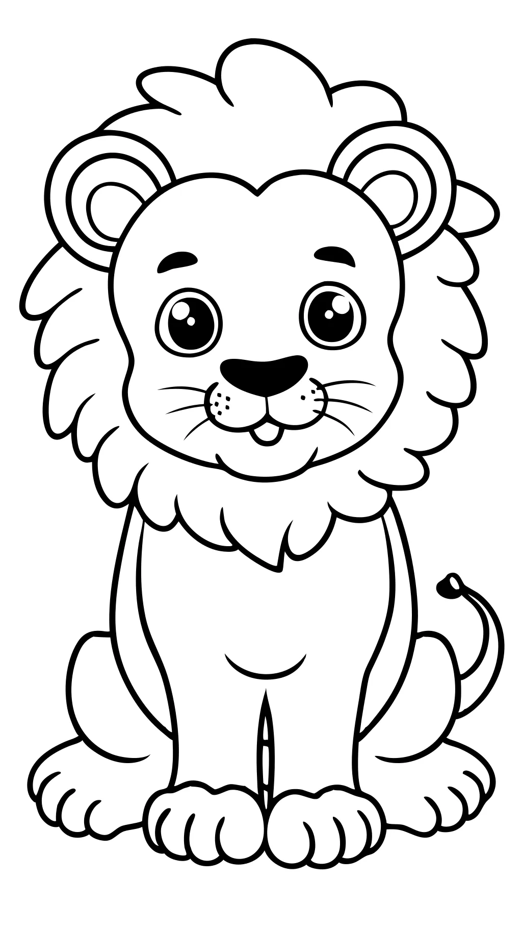 coloring pages of lion cubs